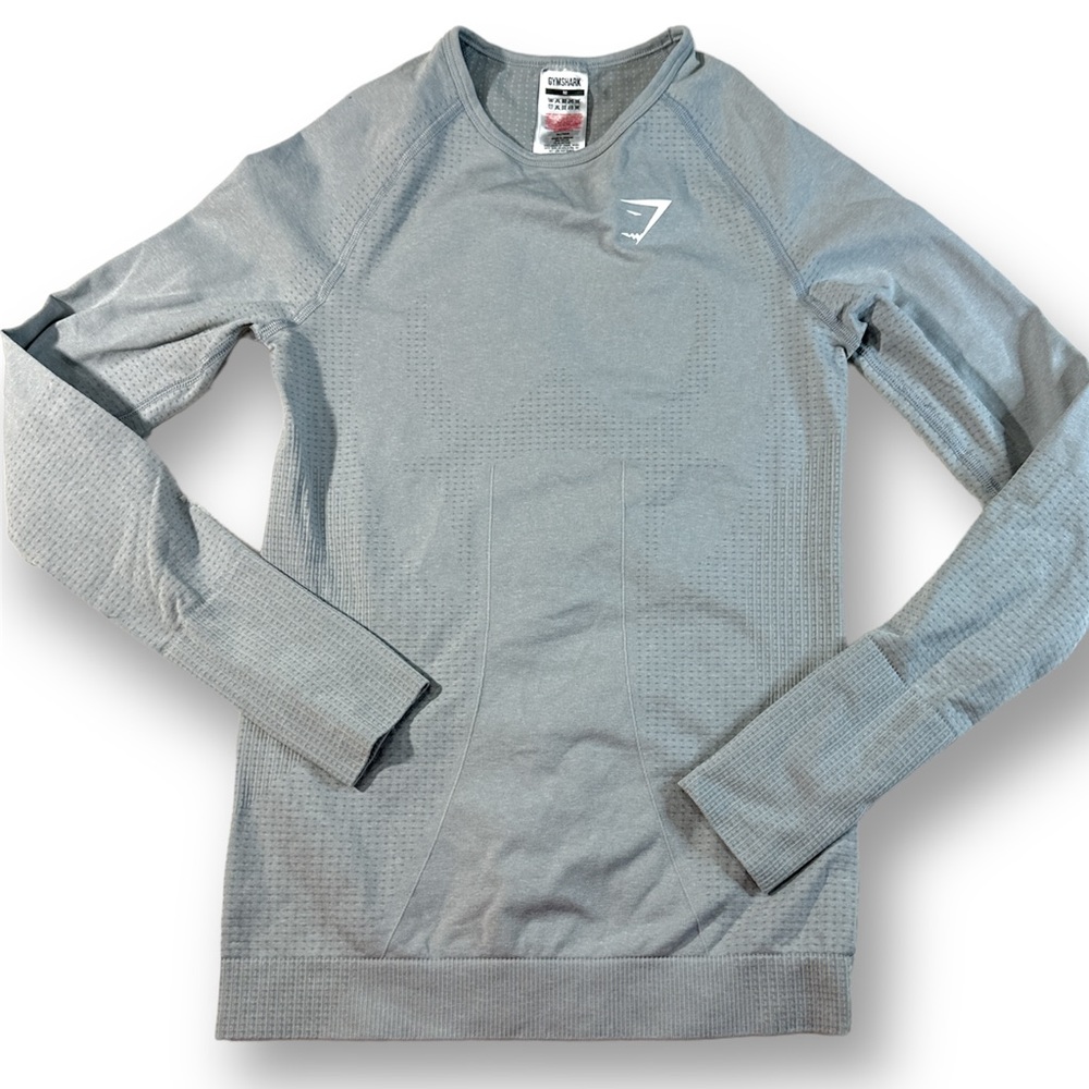 Gymshark long sleeve gray  athletic shirt size medium